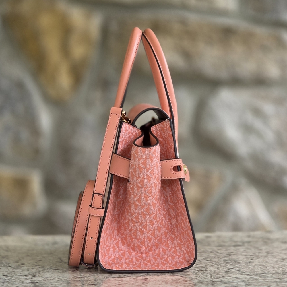 Michael Kors Carmen Logo Medium Satchel - Picture 2 of 8